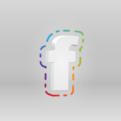 3D character from a fontset with colorful background, vector illustartion
