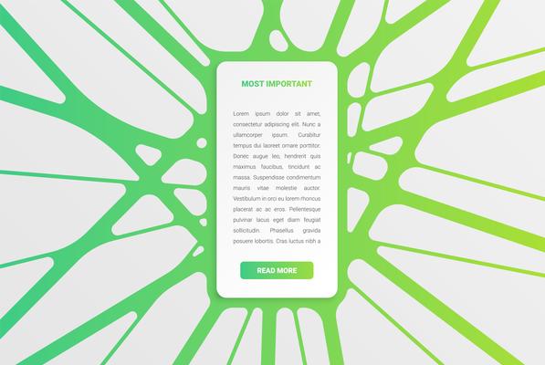 Colorful modern white card template with colorful design