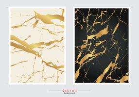 Gold marble cover background. vector