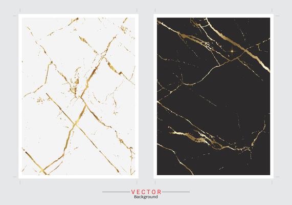 Gold marble cover background.