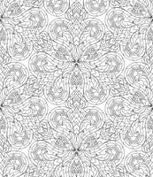 Seamless lined pattern thai art background decoration. vector