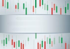 Candlestick stock exchange background vector 