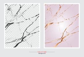 Rose gold marble texture background. vector