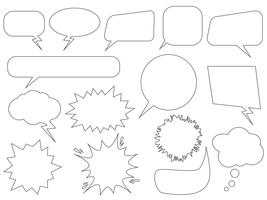 Set of speech bubbles - Vector illustration