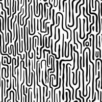 Monochrome doodle abstract seamless background. vector