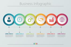 Plantilla de presentación de negocios infografía. vector