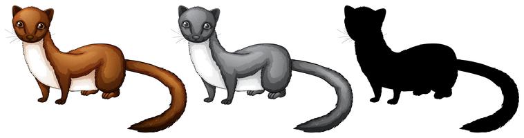 Set of weasel character vector