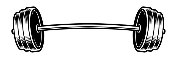 Ilustración en blanco y negro de una barra vector