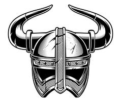 Viking helmet.  vector