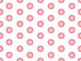 Seamless pattern sakura flower on white background - Vector illustration