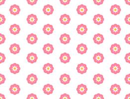 Seamless pattern sakura flower on white background - Vector illustration