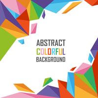 Abstract colorful of geometric polygon background vector