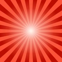 Abstract sunbeams red rays background - Vector illustration