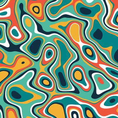 Abstract moving colorful shape wave art background