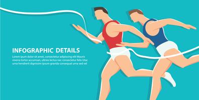 side view of running background,  health conscious concept  vector