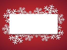 Banner de copo de nieve para el fondo de concepto de Navidad web vector