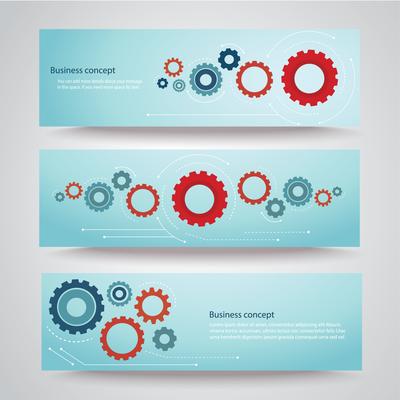 gears background cog wheel banner vector