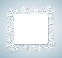 snowflake banner for web Christmas concept background vector