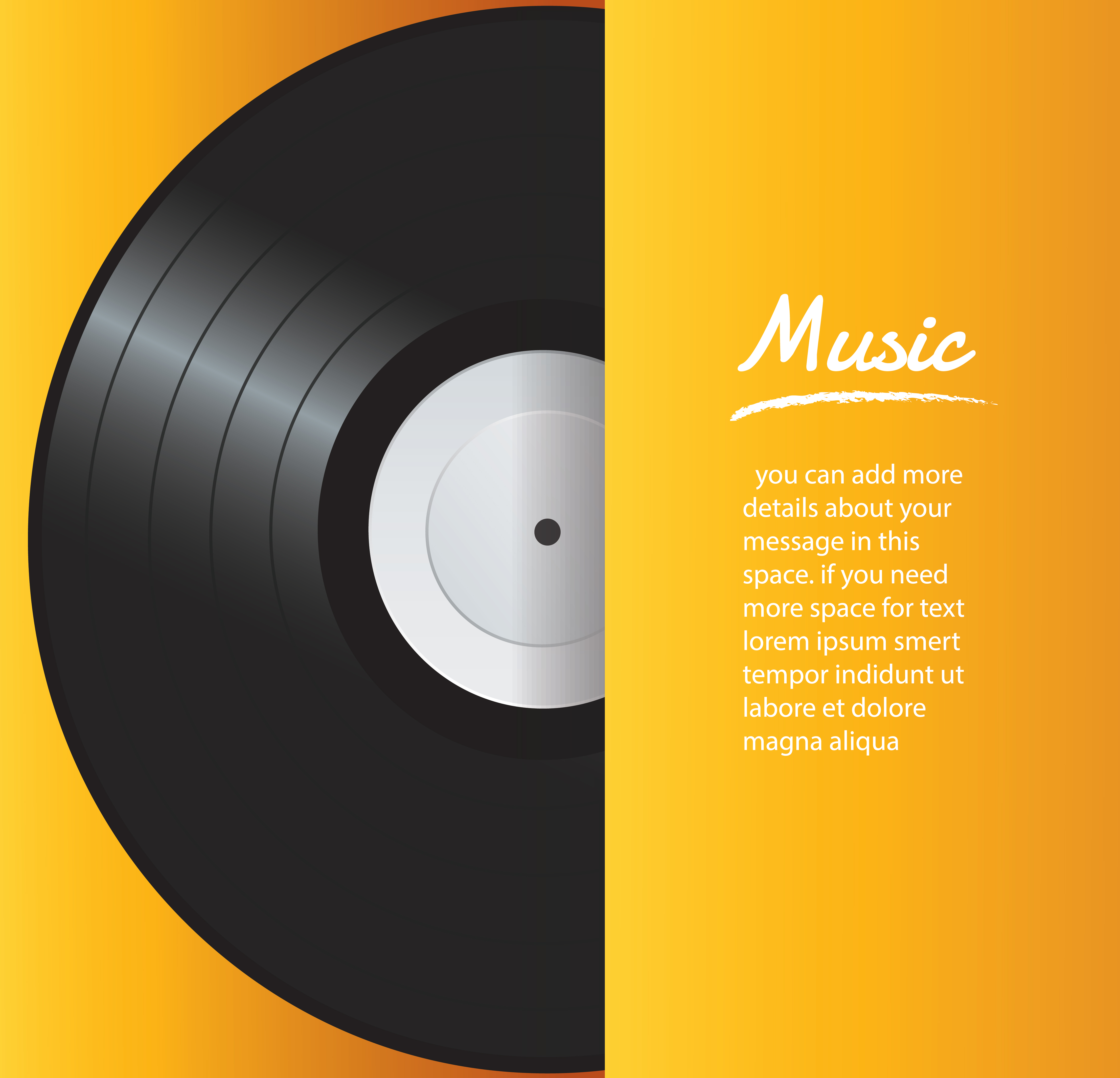 Download Vinyl Record With Yellow Cover Mockup Background Vector Download Free Vectors Clipart Graphics Vector Art PSD Mockup Templates
