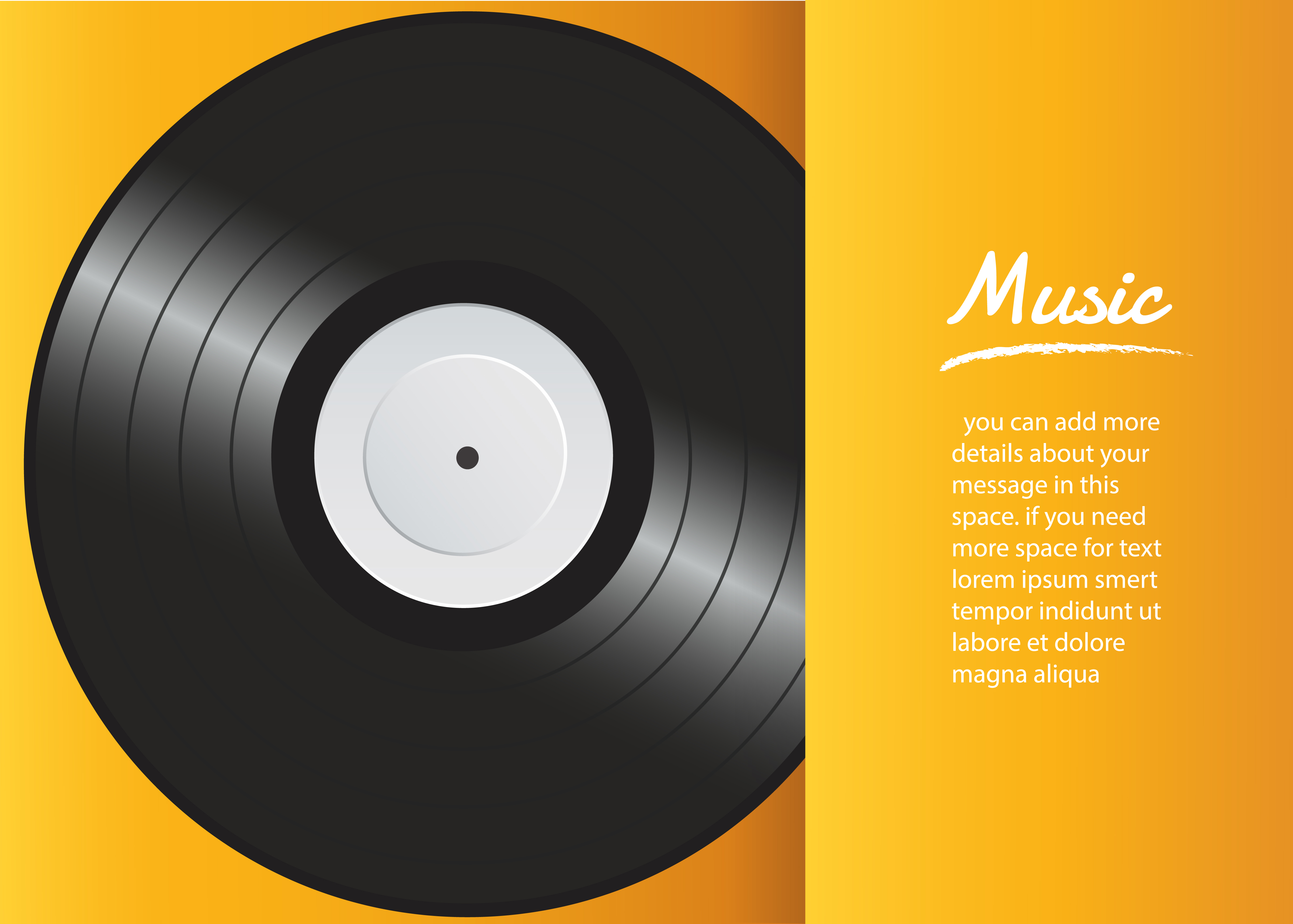 Download Vinyl Record With Yellow Cover Mockup Background Vector Download Free Vectors Clipart Graphics Vector Art PSD Mockup Templates