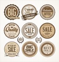 Retro vintage badges and labels collection vector