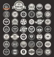 Retro vintage badges and labels collection vector