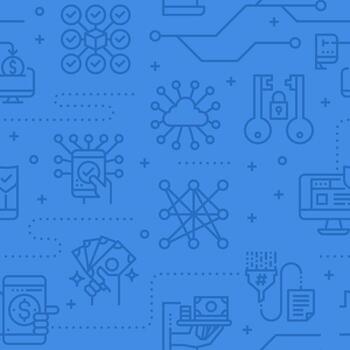 Data security seamless vector pattern