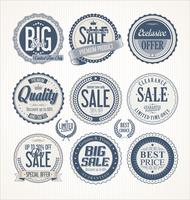 Retro vintage badges and labels collection vector