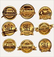 Retro vintage badges and labels collection vector