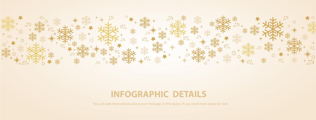 snowflake winter banner background 