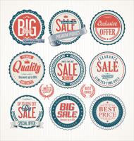 Retro vintage badges and labels collection vector