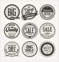 Retro vintage badges and labels collection vector