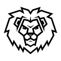 Lion head cartoon illustration vector