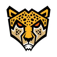 Ilustración de vector de gato grande de guepardo