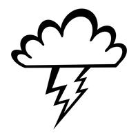 Lightning bolt icon vector