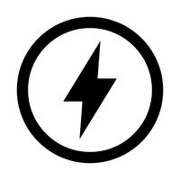 Lightning bolt icon vector