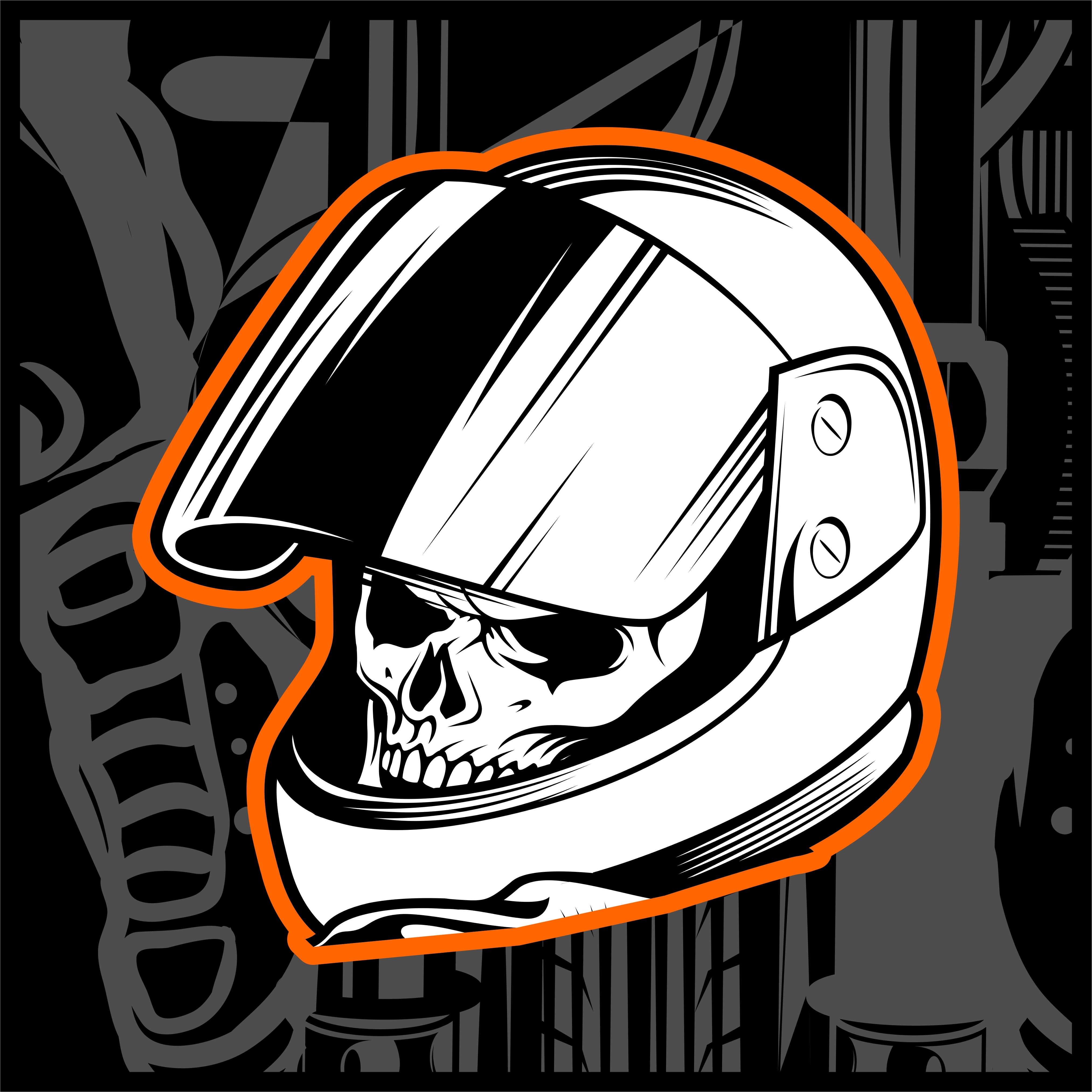 Skull Helmet Hand Drawing Vector Download Free Vectors Clipart Graphics Vector Art