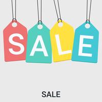 Sale price tag in a flat design vector