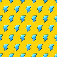 Vector Seamless Electric Energy Style Pattern