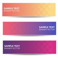 Abstract beautiful banner color gradient background vector