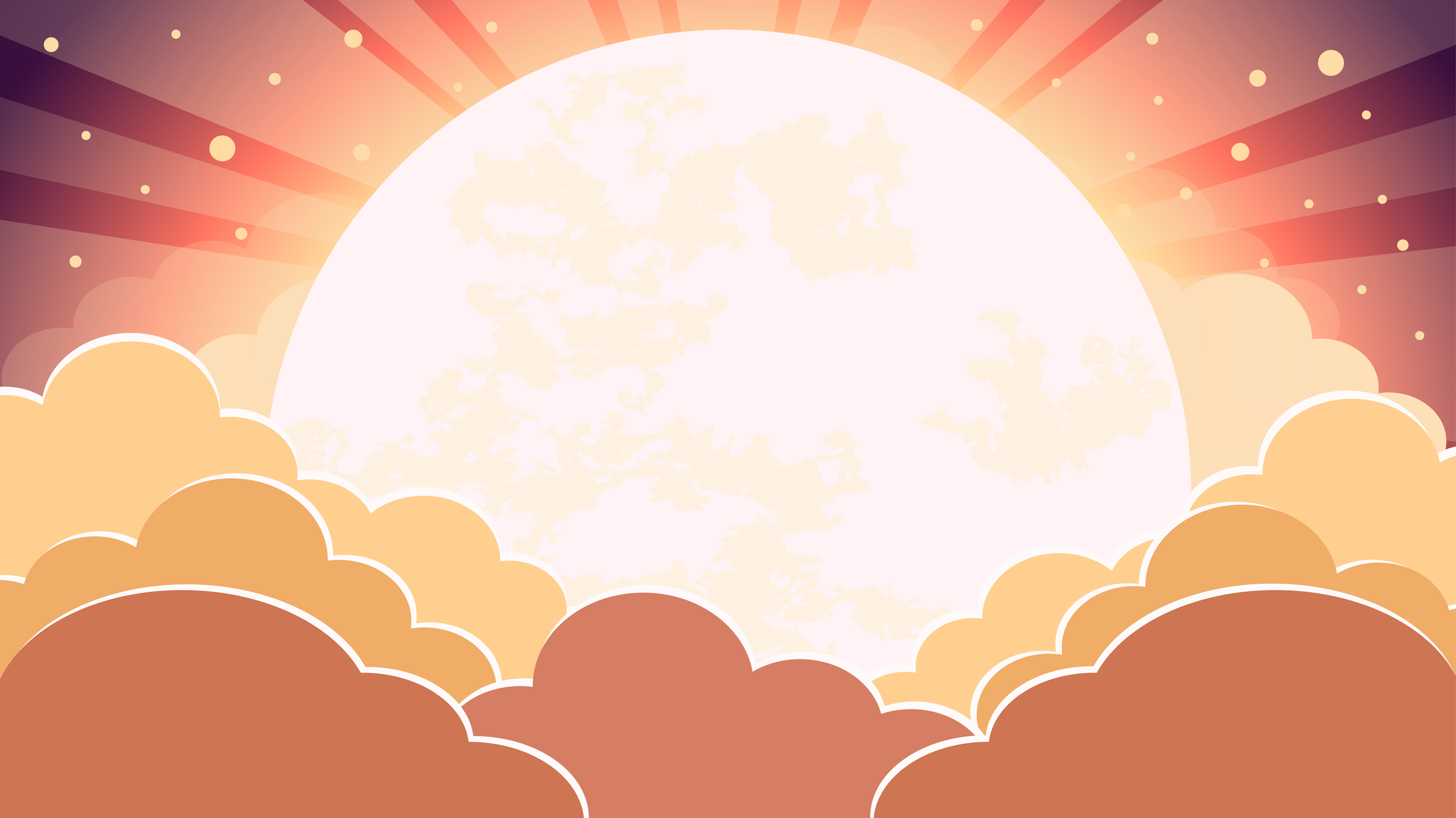 Colorful Sky In Twilight Time Background With Clouds And Sun With Rays Download Free Vectors Clipart Graphics Vector Art