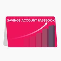 Saving account passbook flat design vector