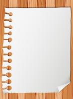 Blank paper note template vector