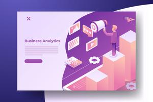 Financial and Busness Strategy Illustration vector