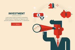 Investment strategy concept vector