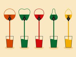 Fruit Juices vector