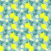 Vector Lemon Seamless Pattern