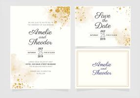 Vector Wedding Invitation Template