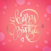 Happy Birthday Typography Vector