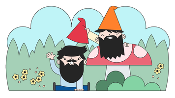 Gnome Jokes Vector